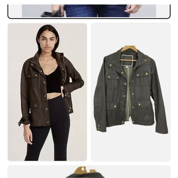 J. Crew Downtown Military Field Jacket XS Waxed - Picture 1 of 7